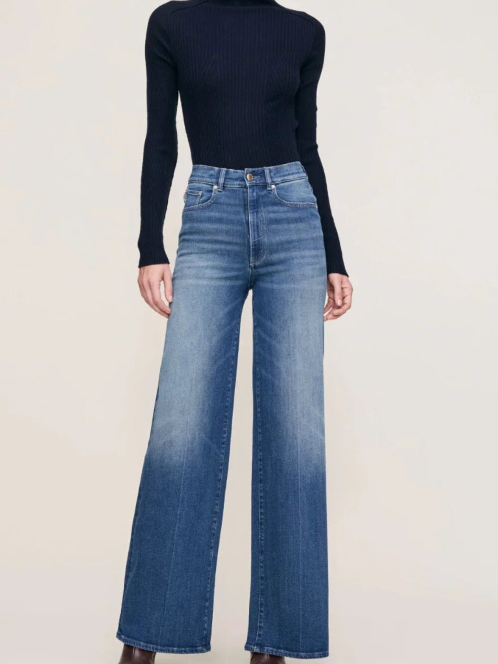 DL1961 NWT Hepburn Wide Leg High Rise 32" Jeans
